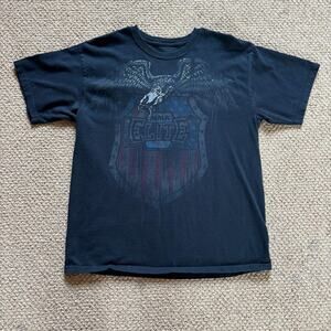 Mma elite eagle american flag tshirt large